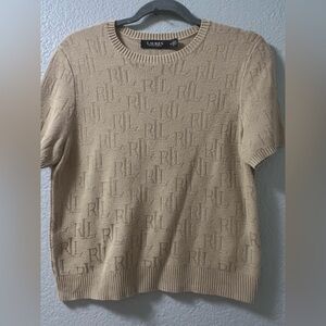 Ralph Lauren Beige Crewneck Sweater